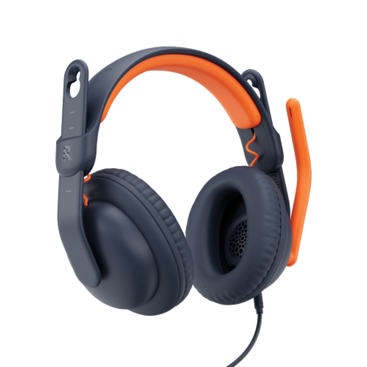 Logitech Zone Learn Headset Kabel Huvudband Utbildning USB Type-C Blå, Orange