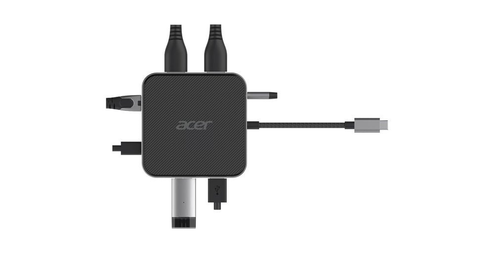 Acer 7-in-1 USB 4 Dongle Kabel USB4 Svart, Silver