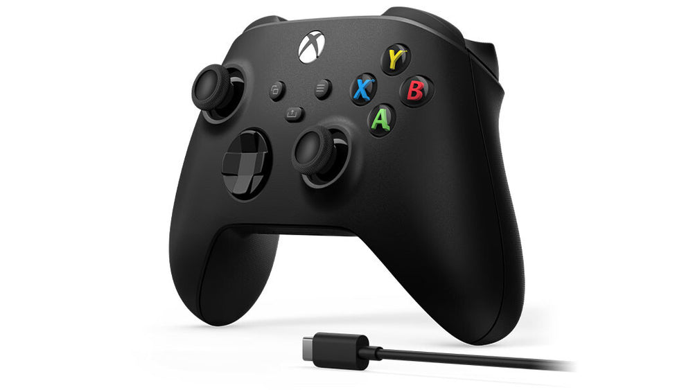 Microsoft Xbox Wireless Controller + USB-C Cable Svart Spelplatta Analog / Digital PC, Xbox One, Xbox One S, Xbox One X, Xbox Series S, Xbox Series X