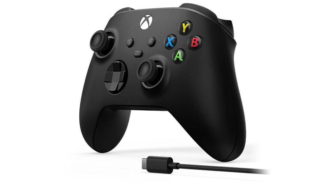 Microsoft Xbox Wireless Controller + USB-C Cable Svart Spelplatta Analog / Digital PC, Xbox One, Xbox One S, Xbox One X, Xbox Series S, Xbox Series X