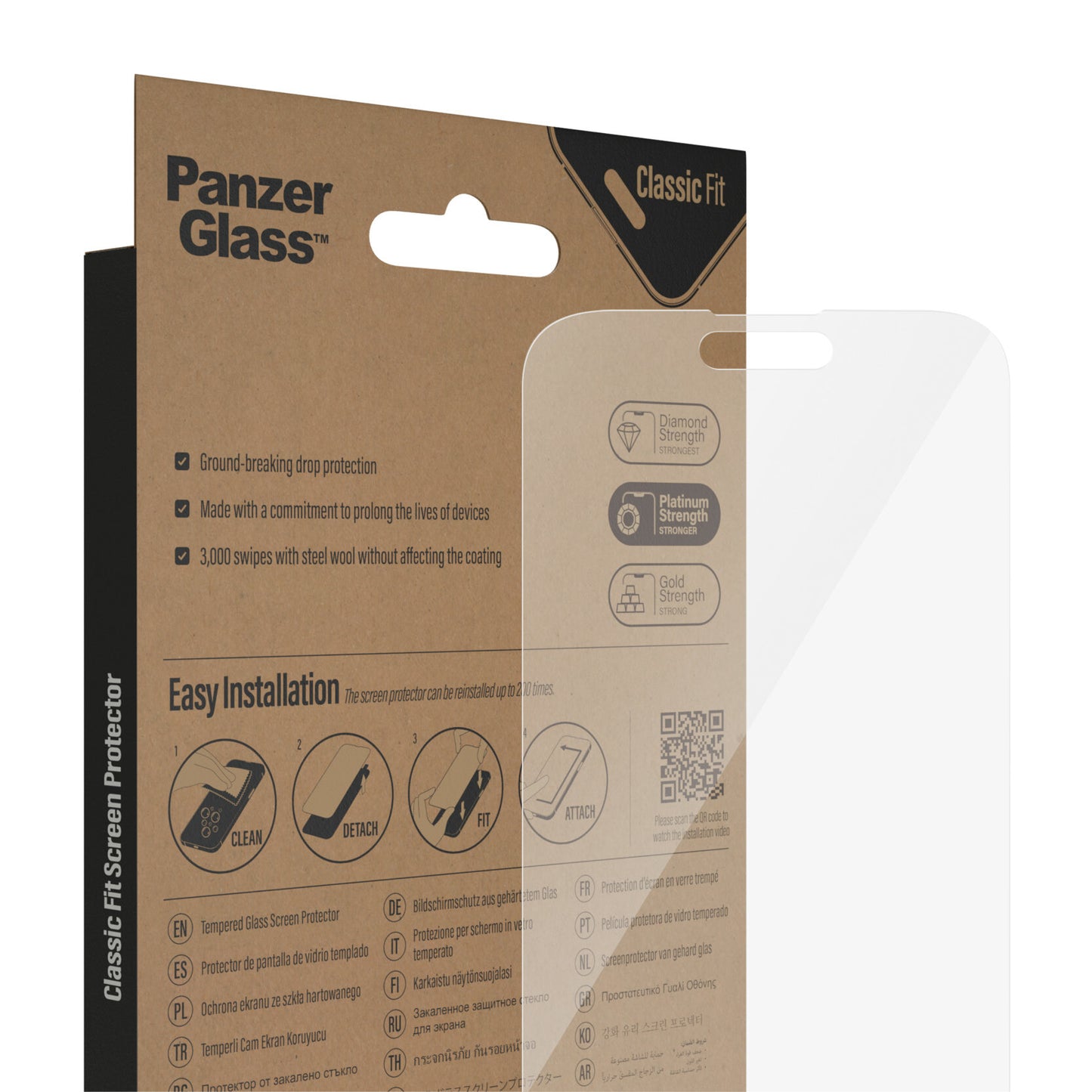 PanzerGlass Classic Fit Apple iPhone 20 Genomskinligt skärmskydd 1 styck