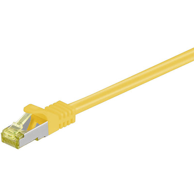 Goobay RJ-45 CAT7 10m nätverkskablar Gul S/FTP (S-STP)