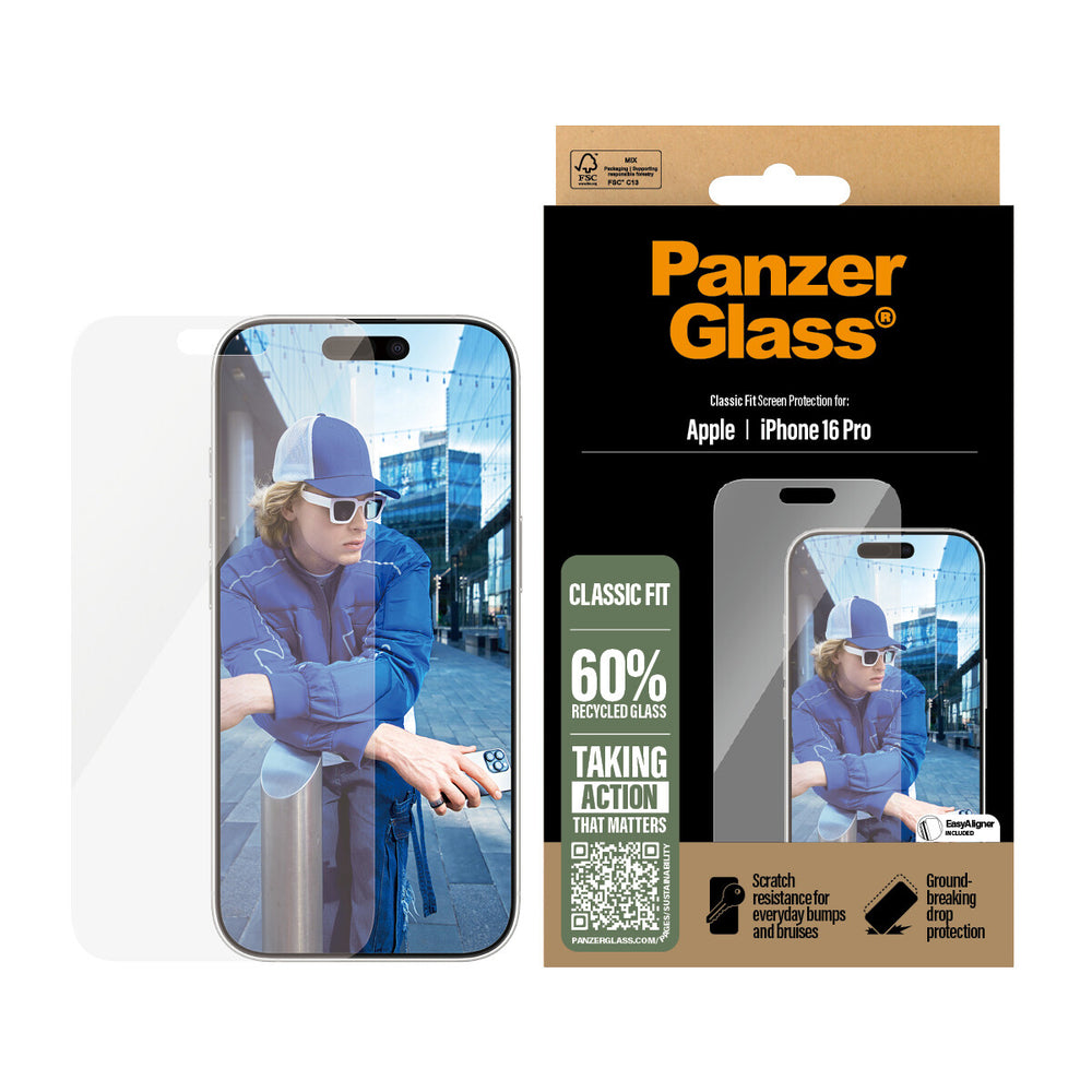 PanzerGlass PG Scrn iPhone 16P 6.3Inch Classic Fit