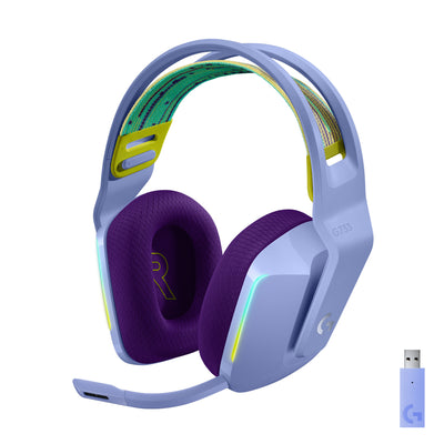 Logitech G G733 Headset Trådlös Huvudband Spela lila