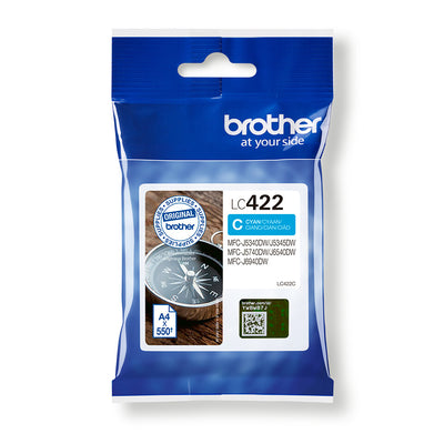 Brother LC422C bläckpatroner 1 styck Original Cyan