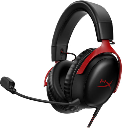 HyperX Cloud III – gamingheadset (svart/rött)