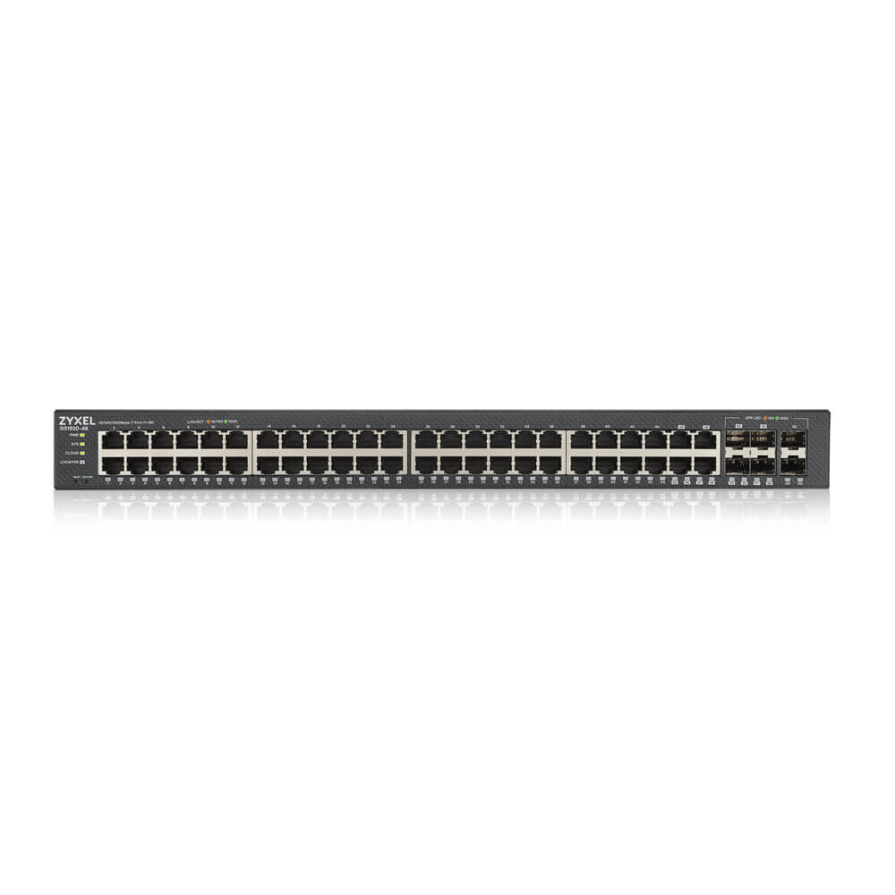 Zyxel GS1920-48V2 hanterad Gigabit Ethernet (10/100/1000) Svart