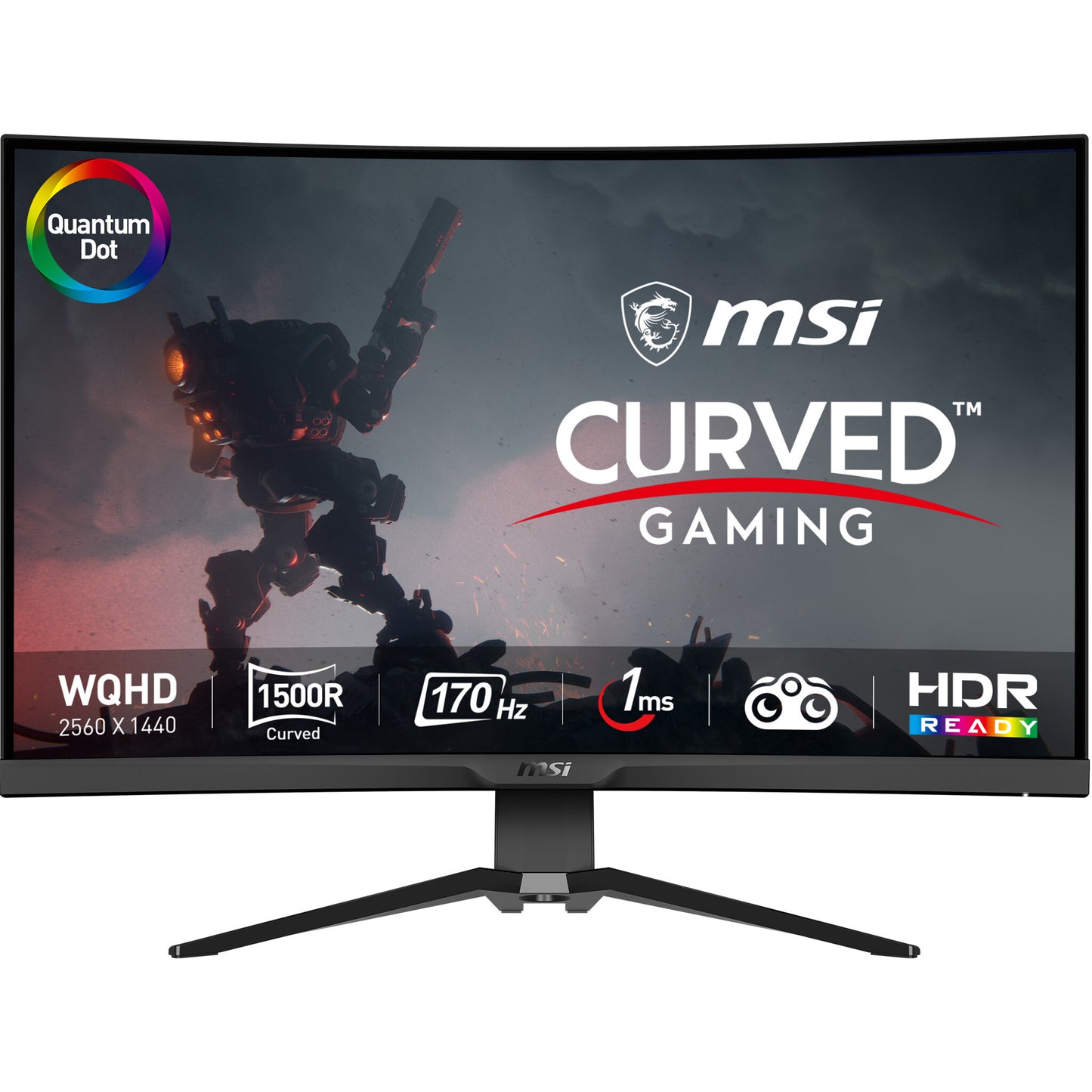 MSI MAG 325CQRF QD platta pc-skärmar 80 cm (31.5") 2560 x 1440 pixlar Wide Quad HD Svart