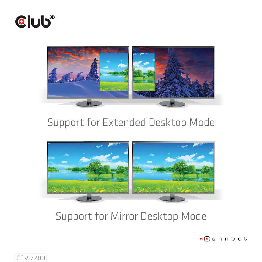 CLUB3D CSV-7220 videokabeladapter 1 m DisplayPort HDMI + DisplayPort Grå