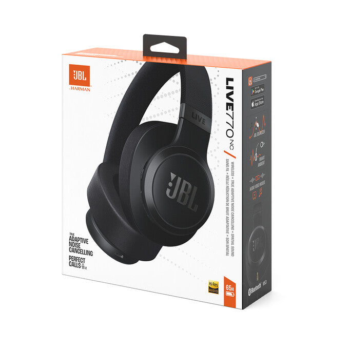 JBL Live 770NC Headset Trådlös Huvudband Samtal/musik Bluetooth Svart