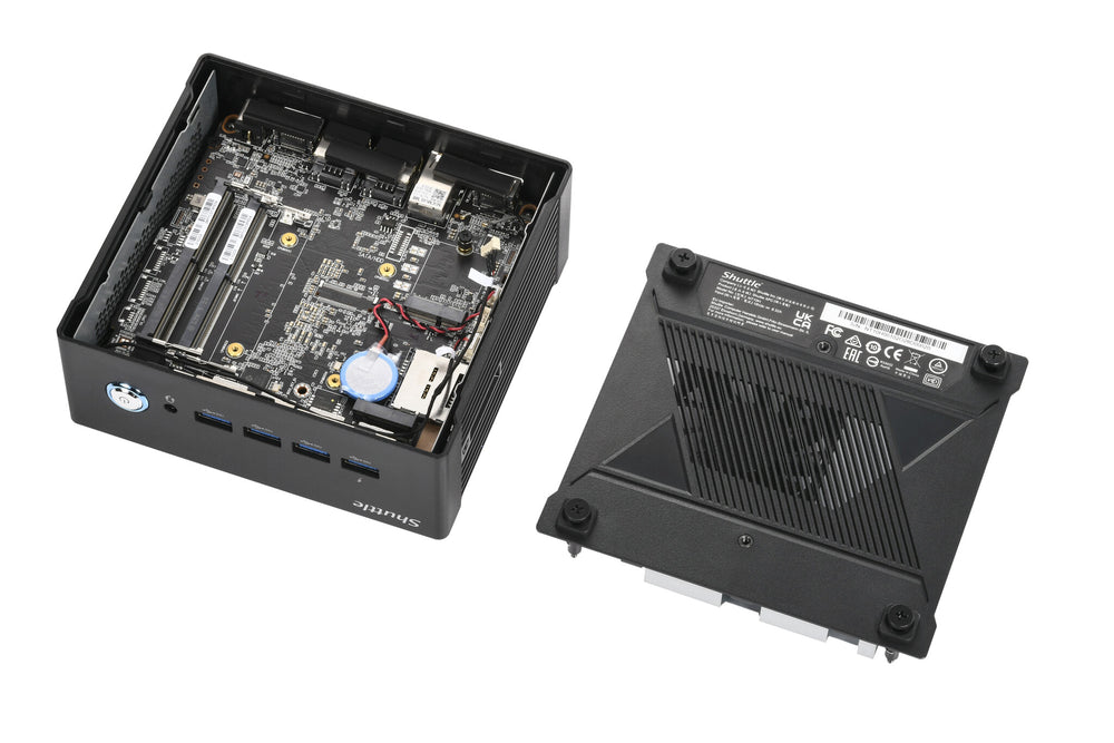 Shuttle Nano PC NA10H 1L storlek PC Svart 8845HS 3,8 GHz