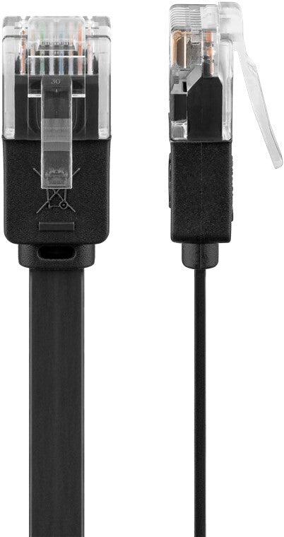 Goobay 95381 nätverkskablar Svart 10 m Cat6 U/UTP (UTP)