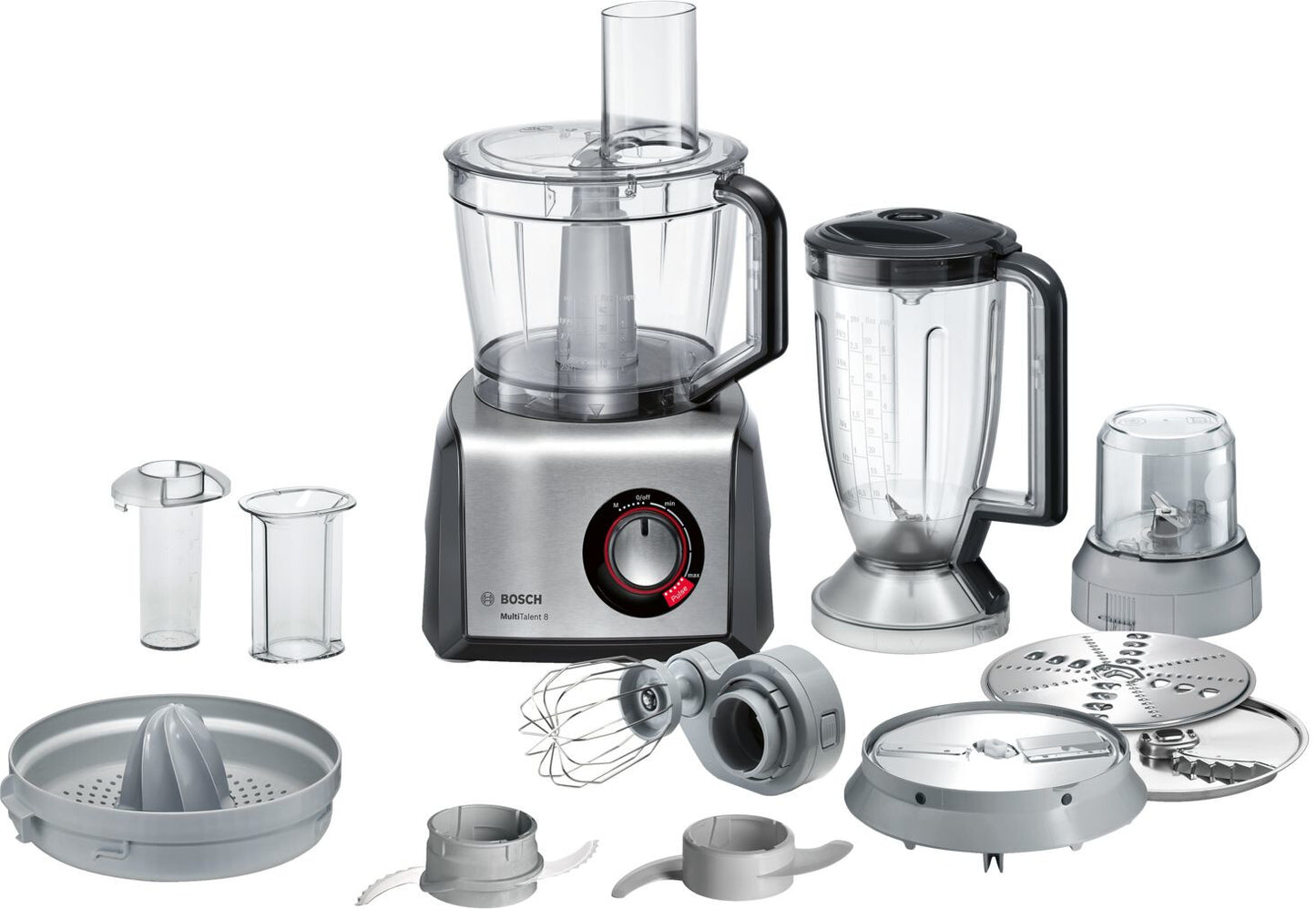 Bosch MC812M844 matberedare 1250 W 3,9 l Svart, Rostfritt stål