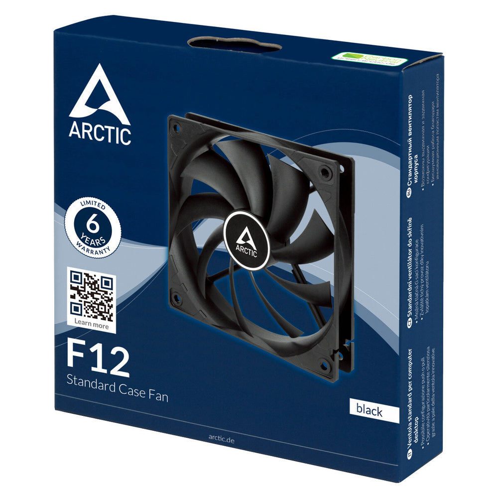ARCTIC F12 Datorväska Fan 12 cm Svart 1 styck