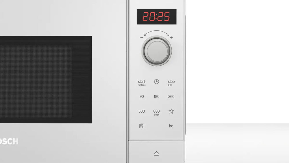Bosch Serie 2 FFL023MW0 mikrovågsugn Vit Enbart mikrovågsugn Bänkdiskmaskin 20 l 800 W