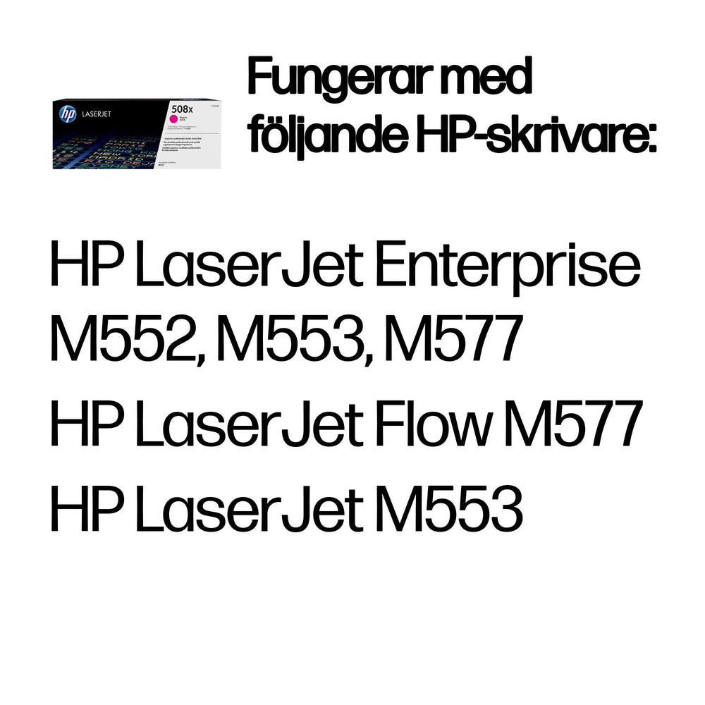 HP 508X magenta original LaserJet-tonerkassett med hög kapacitet