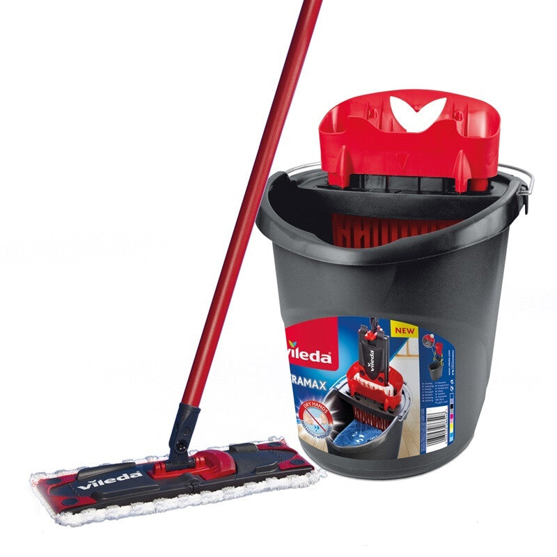 Vileda Ultramax Mop Set moppar Torr&våt Svart, Röd