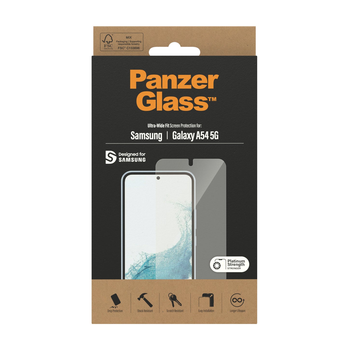 PanzerGlass Classic Fit Genomskinligt skärmskydd Samsung 1 styck