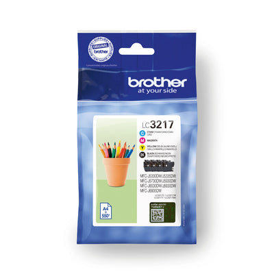 Brother LC3217VALDR bläckpatroner 4 styck Original Svart, Cyan, Magenta, Gul