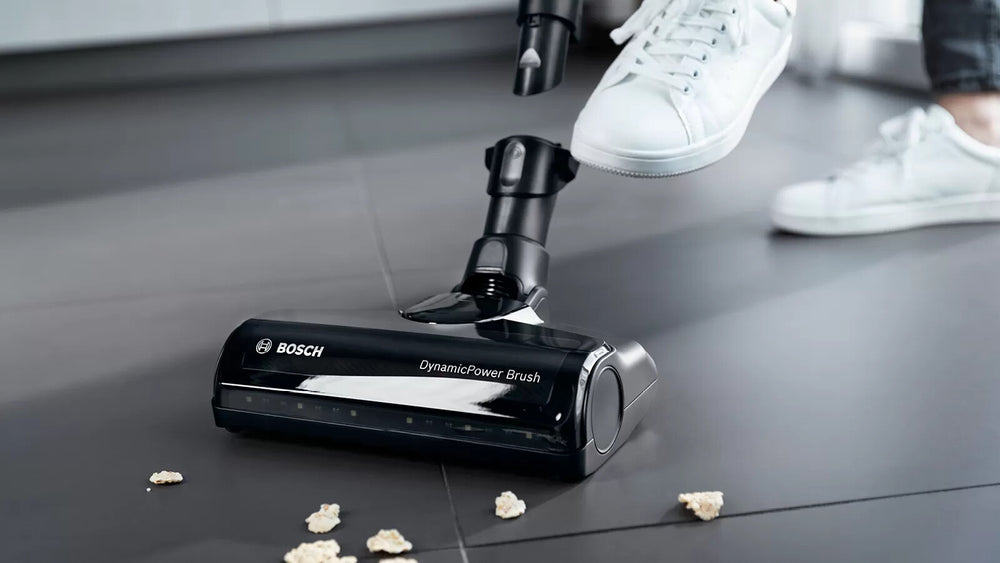 Bosch BBS712A upprättstående dammsugare och elektrisk sopborste 2-in-1 stick vacuum Batteri Torr Hygienfilter Utan påse 0,3 l grafit