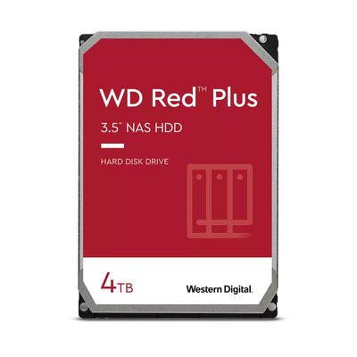 Western Digital Red Plus WD40EFPX interna hårddiskar 4 TB 5400 RPM 256 MB 3.5" Serial ATA III