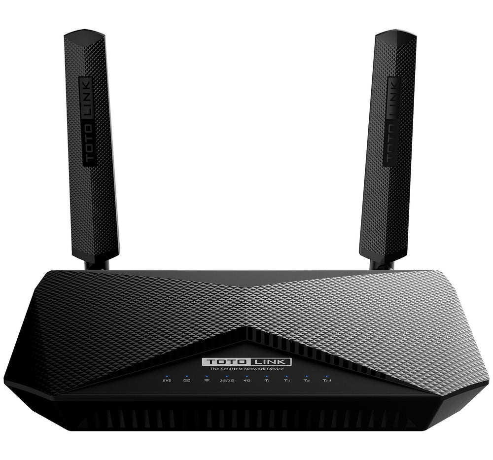 TOTOLINK LR1200 Router WiFi AC1200 Dual Band trådlös router Snabb Ethernet Dual-band (2,4 GHz / 5 GHz) 4G Svart