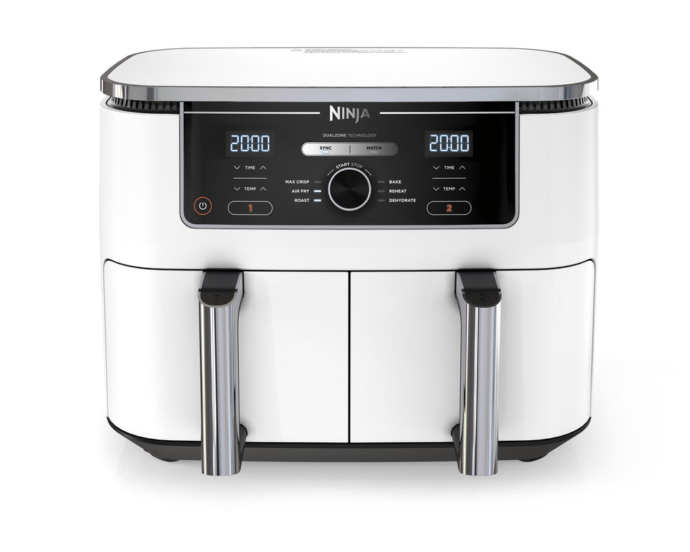 Ninja AF400EU Dubbel 9,5 l Fristående 2470 W Varmluftsfritös Vit