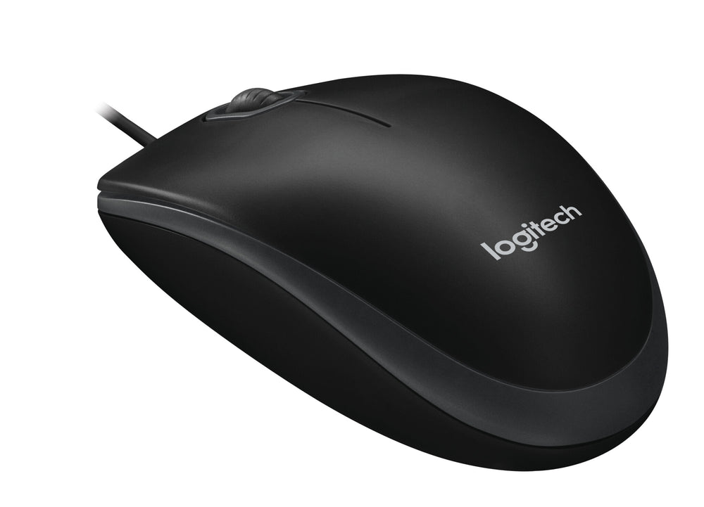 Logitech B100 datormöss Kontor Ambidextrous USB Type-A Optisk 800 DPI