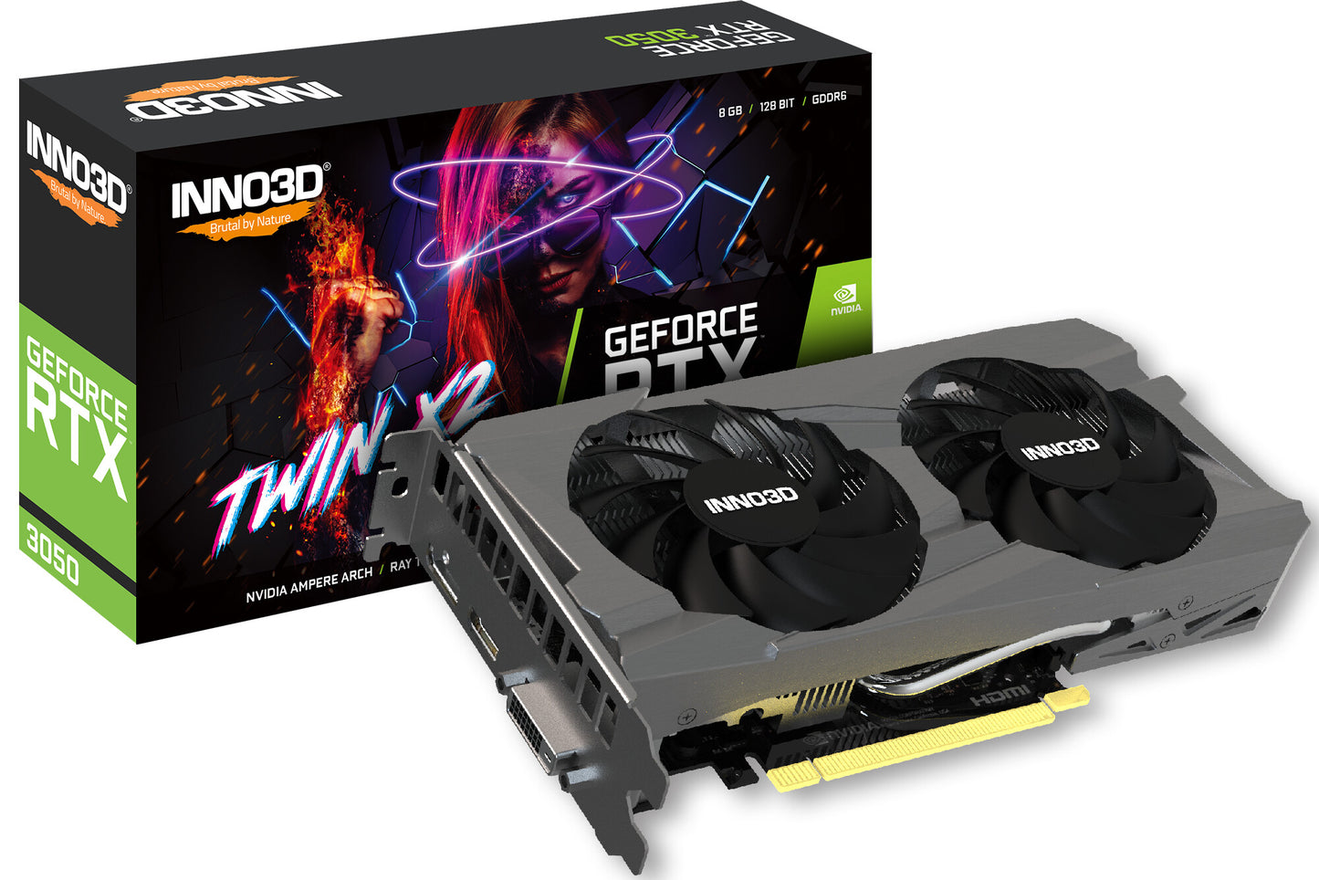 Inno3D GeForce RTX 3050 Twin X2 NVIDIA 8 GB GDDR6 – Outlet