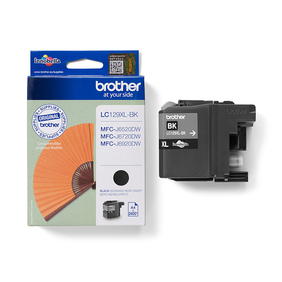 Brother LC129XLBK bläckpatroner 1 styck Original Hög (XL) avkastning Svart