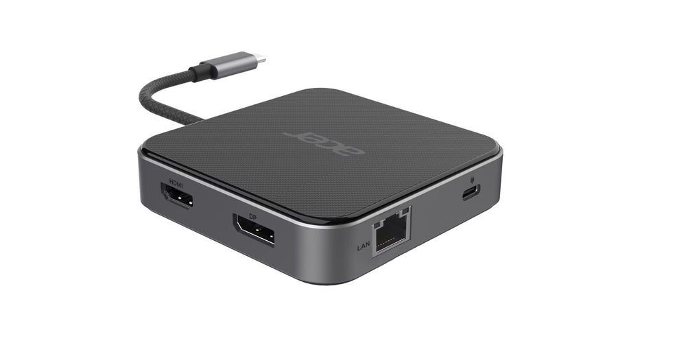 Acer 7-in-1 USB 4 Dongle Kabel USB4 Svart, Silver
