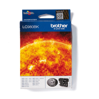 Brother LC980BK bläckpatroner 1 styck Original Svart