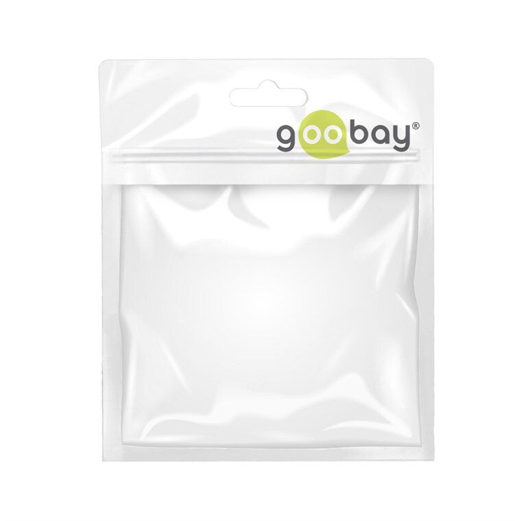 Goobay 70499 kabelomvandlare (hane/hona) USB A RJ-45 Svart, Silver