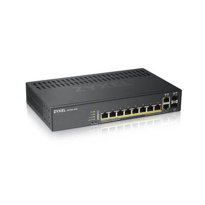 Zyxel GS1920-8HPV2 hanterad Gigabit Ethernet (10/100/1000) Strömförsörjning via Ethernet (PoE) stöd Svart