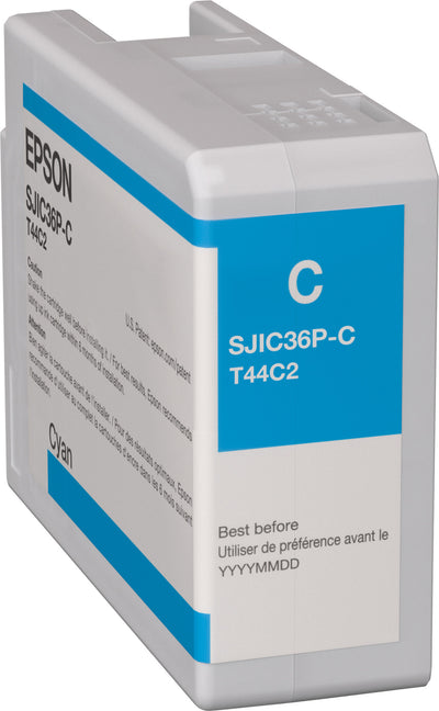 Epson SJIC36P(C) bläckpatroner Cyan