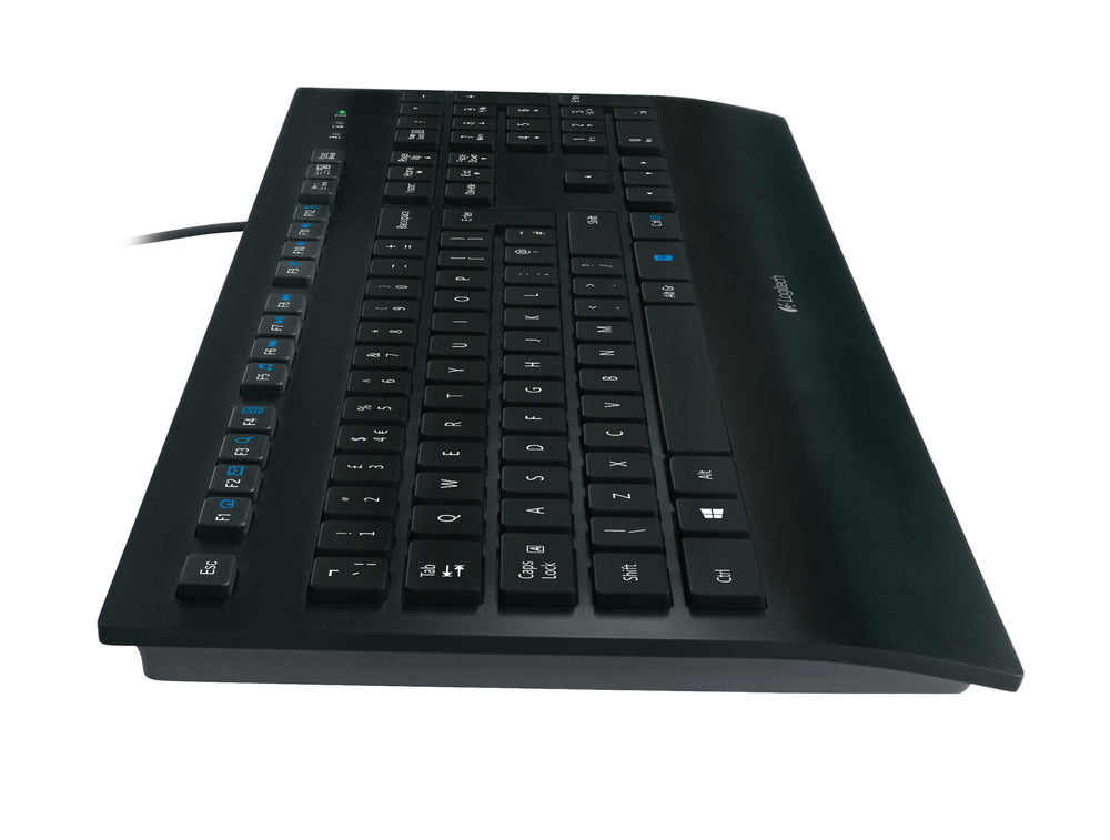 Logitech K280E Pro f/ Business tangentbord Kontor USB QWERTY Amerikanskt internationellt Svart