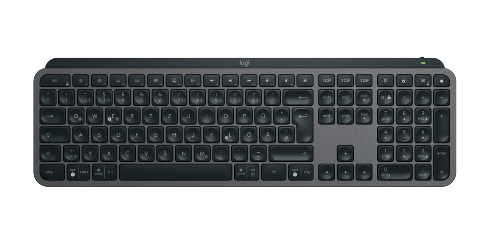 Logitech 920-010926 tangentbord Mus inkluderad Kontor Trådlös RF + Bluetooth QWERTZ tyska grafit