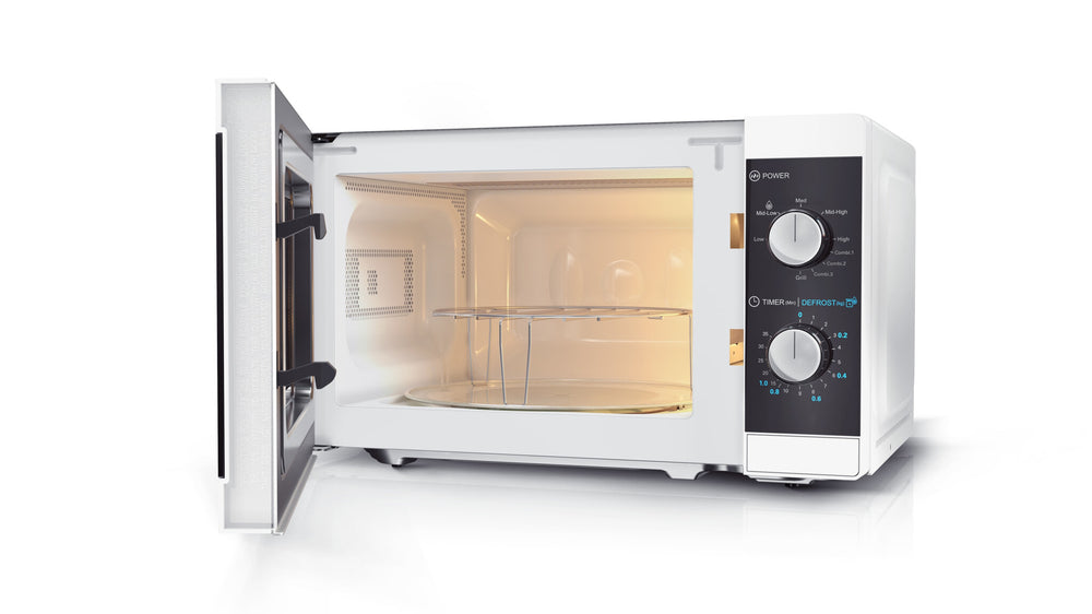 Sharp YC-MG01E-W mikrovågsugn Svart, Vit Grillmikrovågsugn Bänkdiskmaskin 20 l 800 W