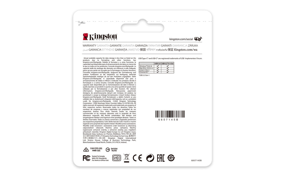 Kingston Technology DataTraveler 70 USB-sticka 128 GB USB Type-C 3.2 Gen 1 (3.1 Gen 1) Svart