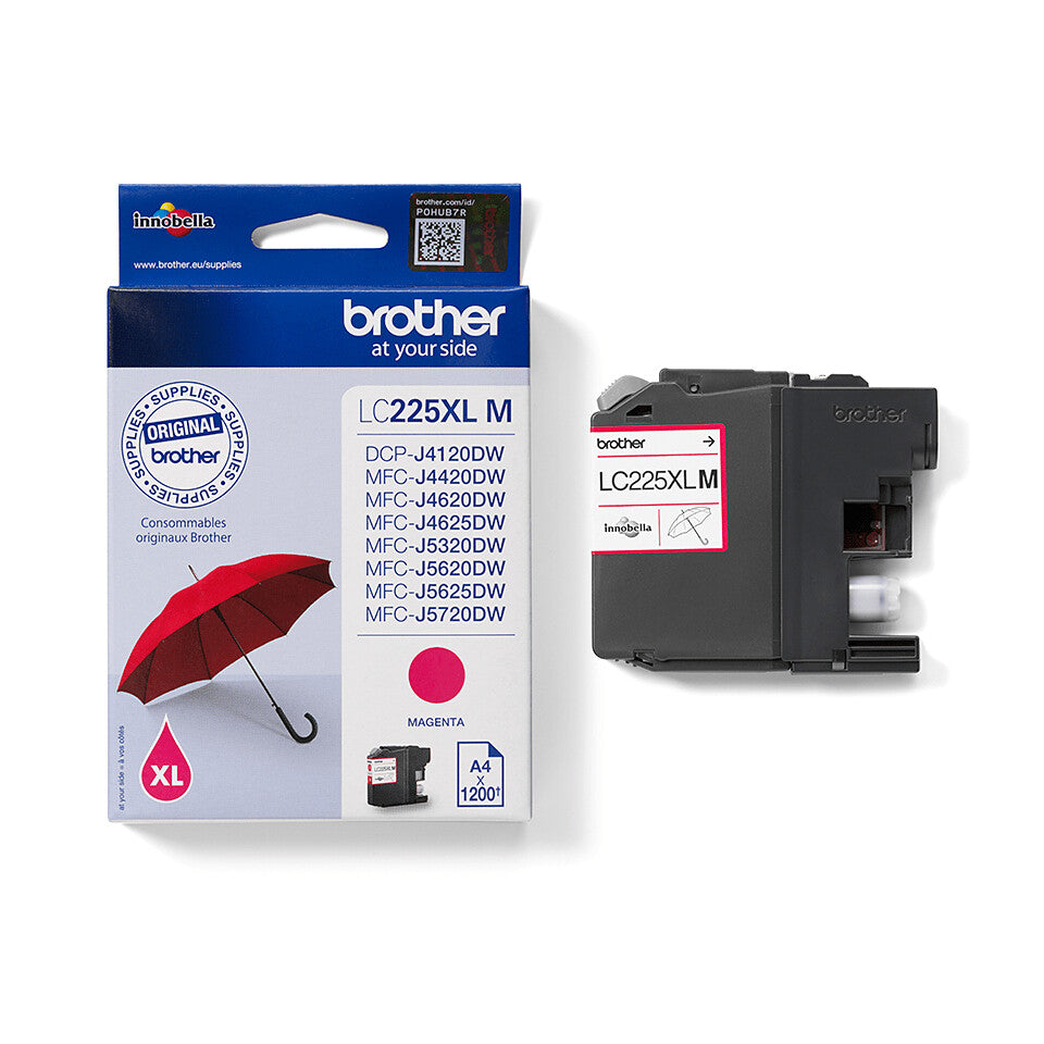 Brother LC225XLM bläckpatroner 1 styck Original Magenta