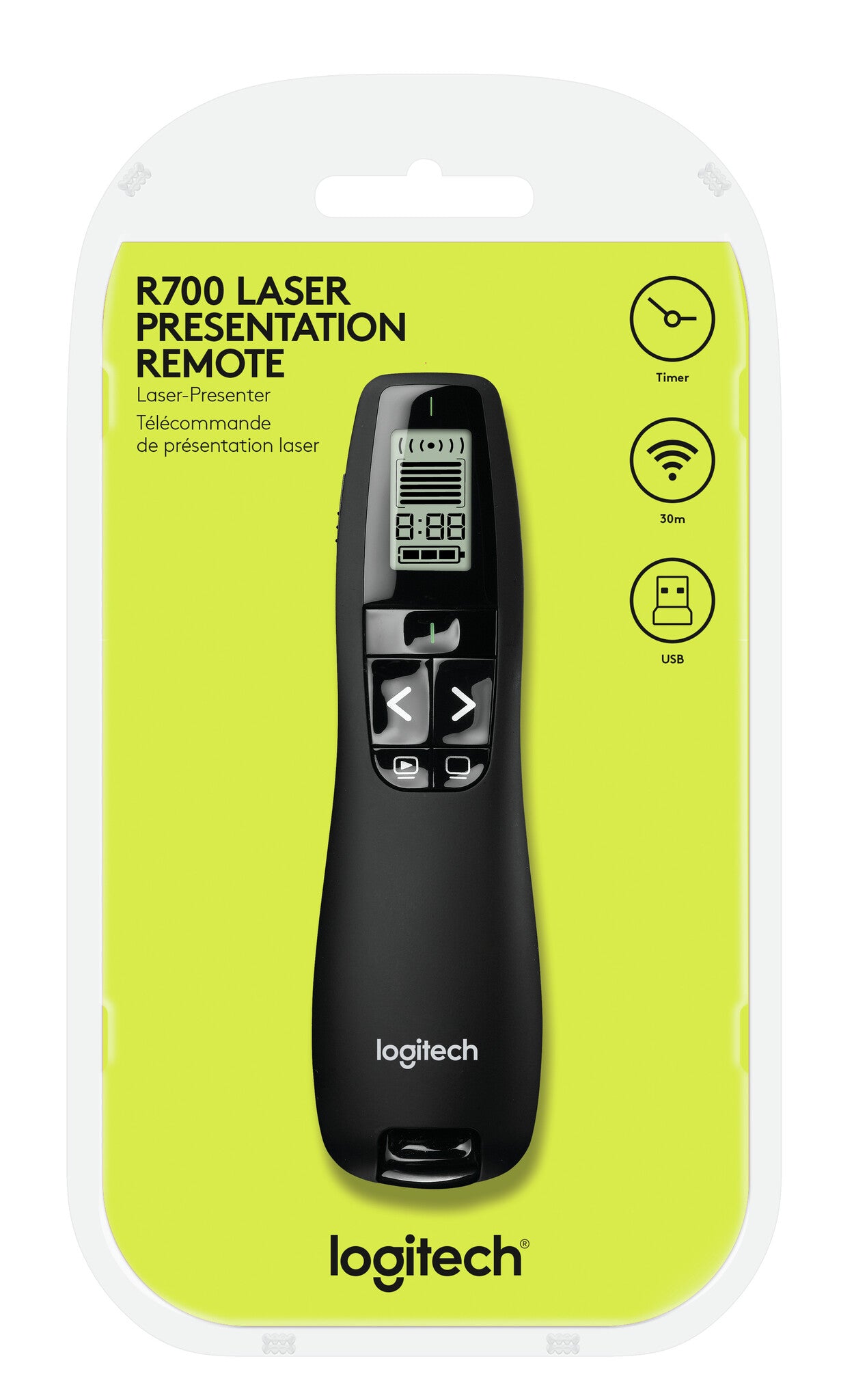 Logitech Professional Presenter R700 trådlösa presentatörer RF Svart