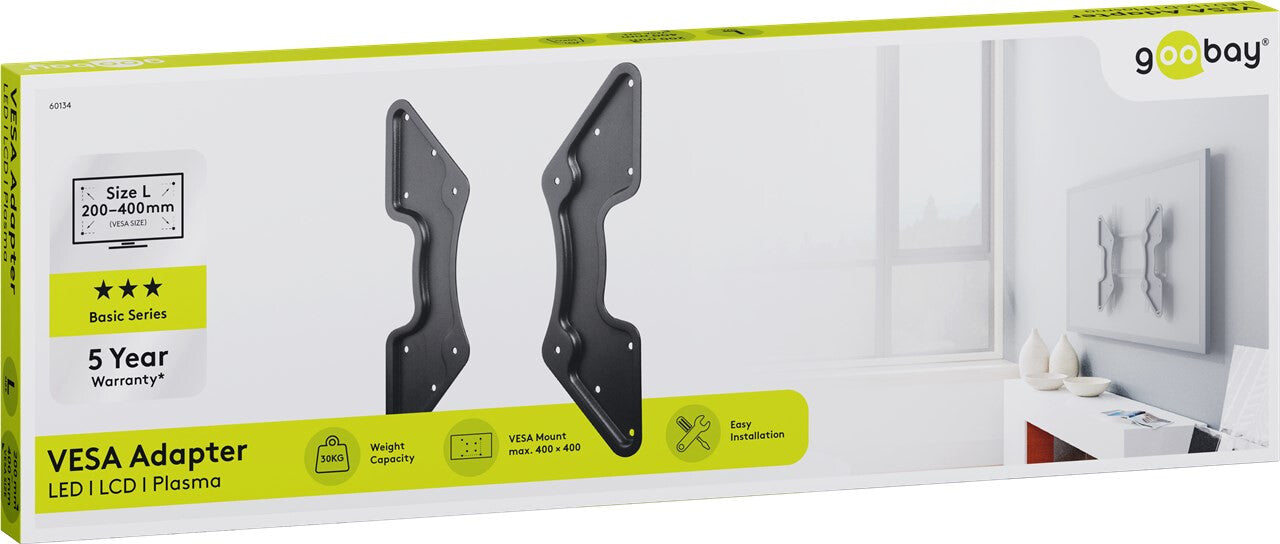 Goobay 60134 tv-fäste 139,7 cm (55") Svart