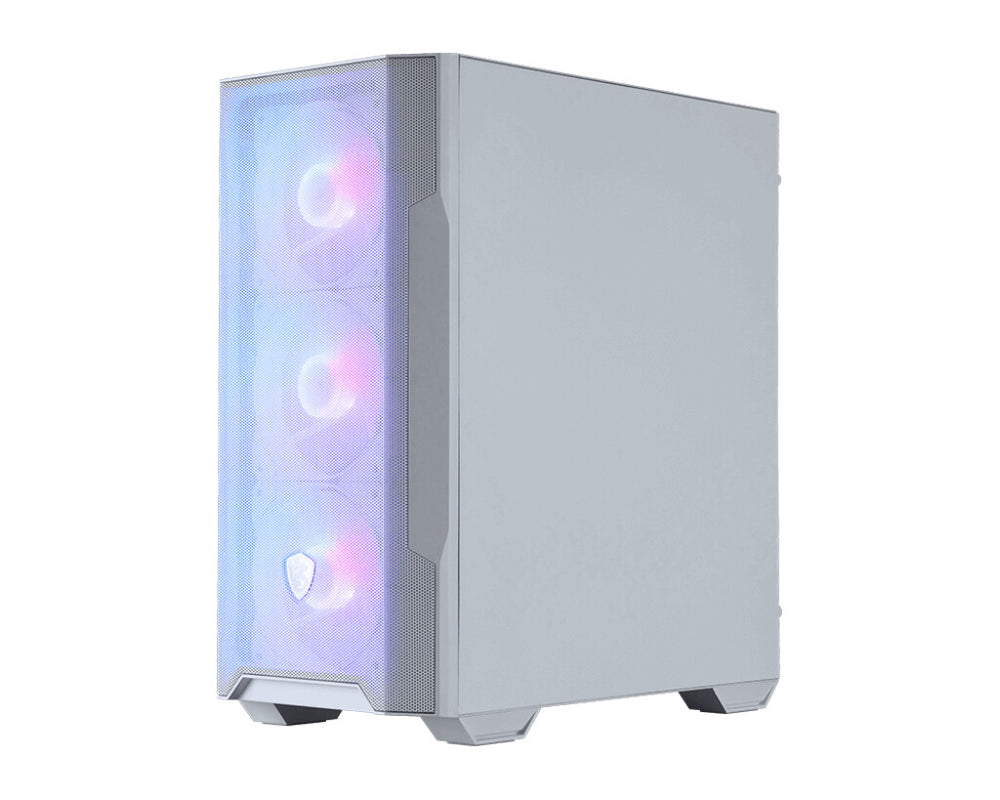 MSI MAG FORGE M100R Midi Tower Transparent, Vit