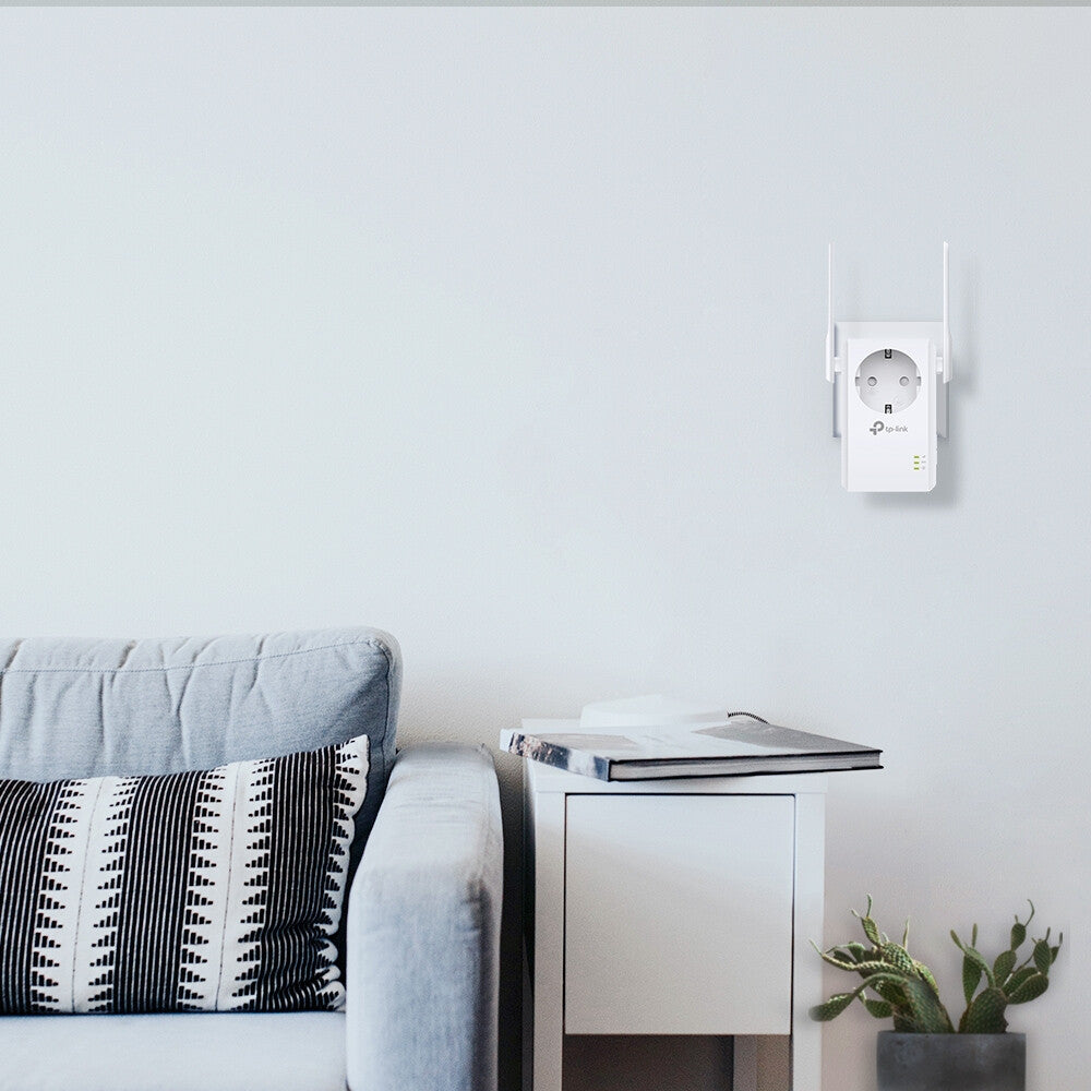 TP-Link TL-WA860RE PowerLine-nätverksadapter 300 Mbit/s Nätverksansluten (Ethernet) Wi-Fi Vit 1 styck