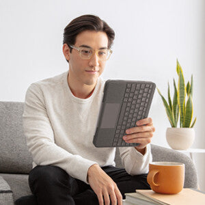 Logitech Folio Touch QWERTY Nordic Smart Connector Grå