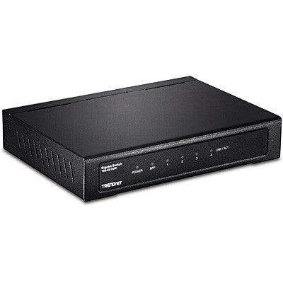 Trendnet TEG-S51SFP nätverksswitchar Ohanterad Gigabit Ethernet (10/100/1000) Svart