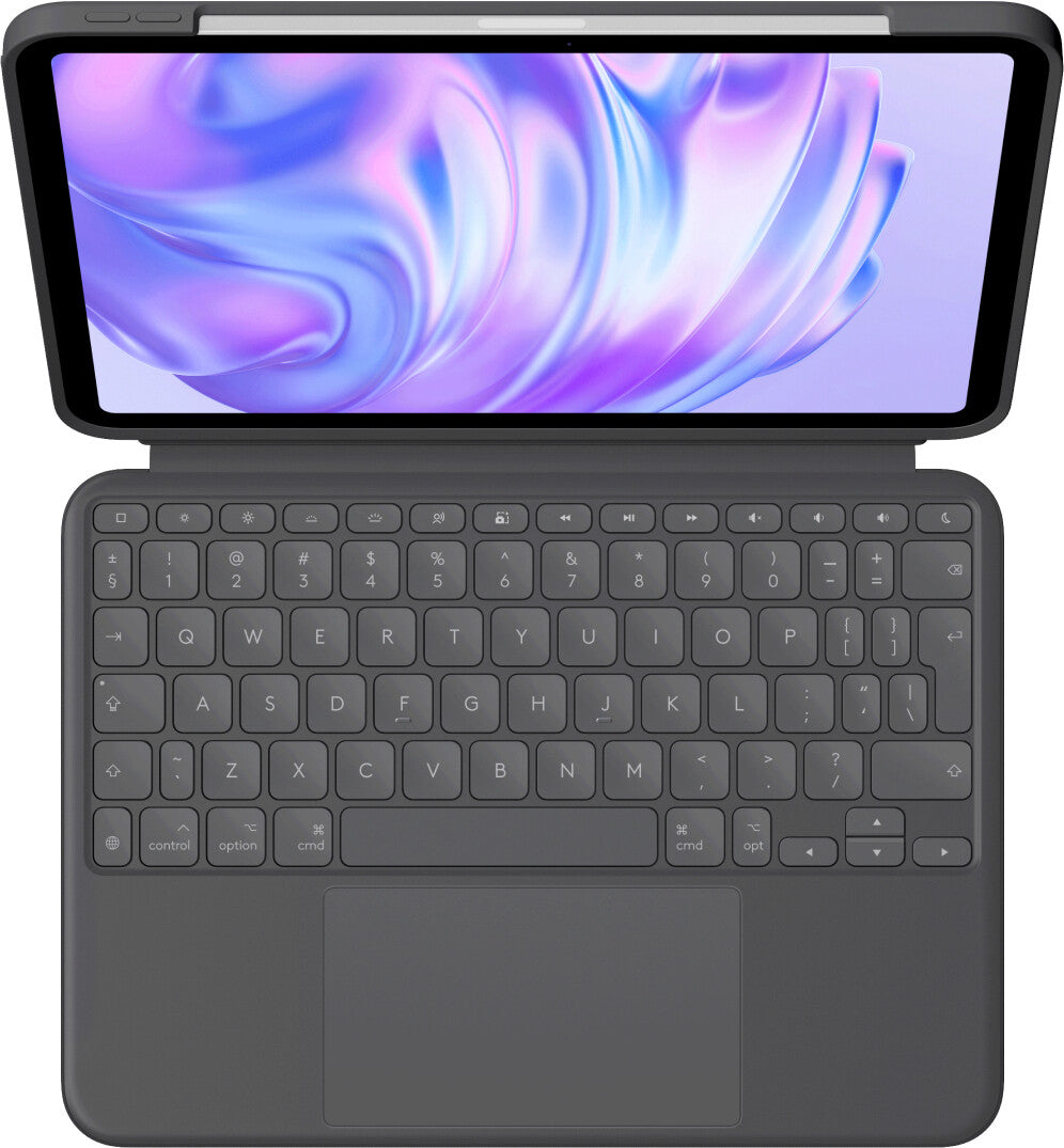 Logitech Combo Touch QWERTY Amerikanskt internationellt Smart Connector grafit