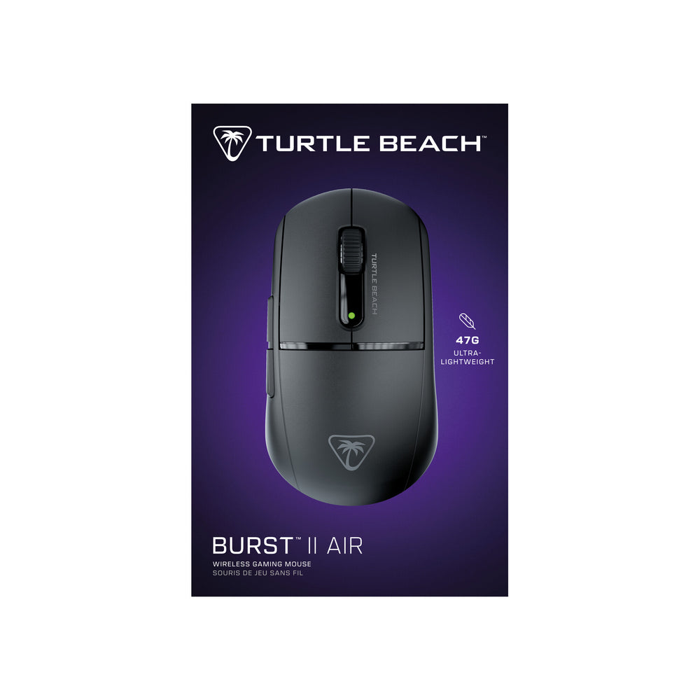 Turtle Beach Burst II Air datormöss Spela högerhand Trådlös RF + Bluetooth Optisk 26000 DPI