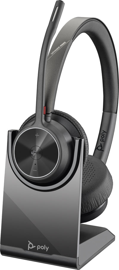 POLY Voyager 4320-M Microsoft Teams Certified Headset +BT700-dongel +laddningsställ