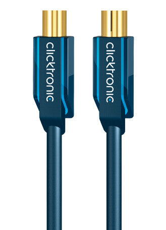 ClickTronic 15m Antenna Cable koaxialkablar Coax M Coax FM Blå